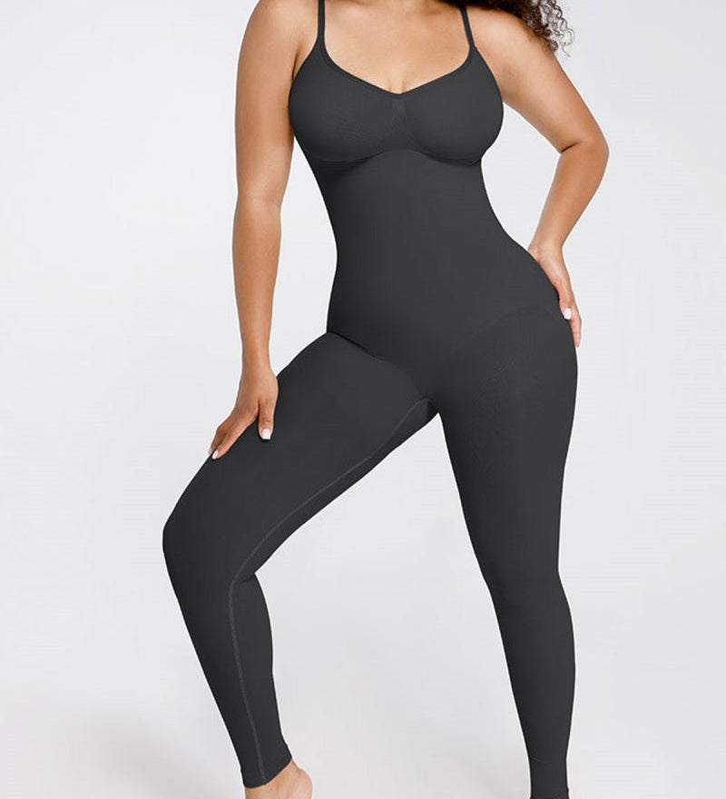 Women's Seamless Breast Support Tummy Control Full Shaping Jumpsuit