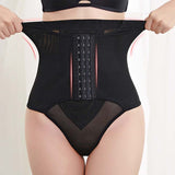 9-Breasted High-Waisted Hip-Lift Thigh Tuck Thong Panties