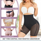 Double Tummy Control Girdle Shorts High Waist Butt Lifter Thigh Slimmer Shaper Shorts