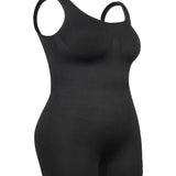 Women's Tummy Control Mid-Thigh Seamless Outerwear Bodusuit Shapewear