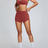 Seamless Hip-lifting Sports Yoga Shorts