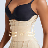 Women's Waist Trainer Tummy Control Mesh Breathable Sports Corset With Removable Belt