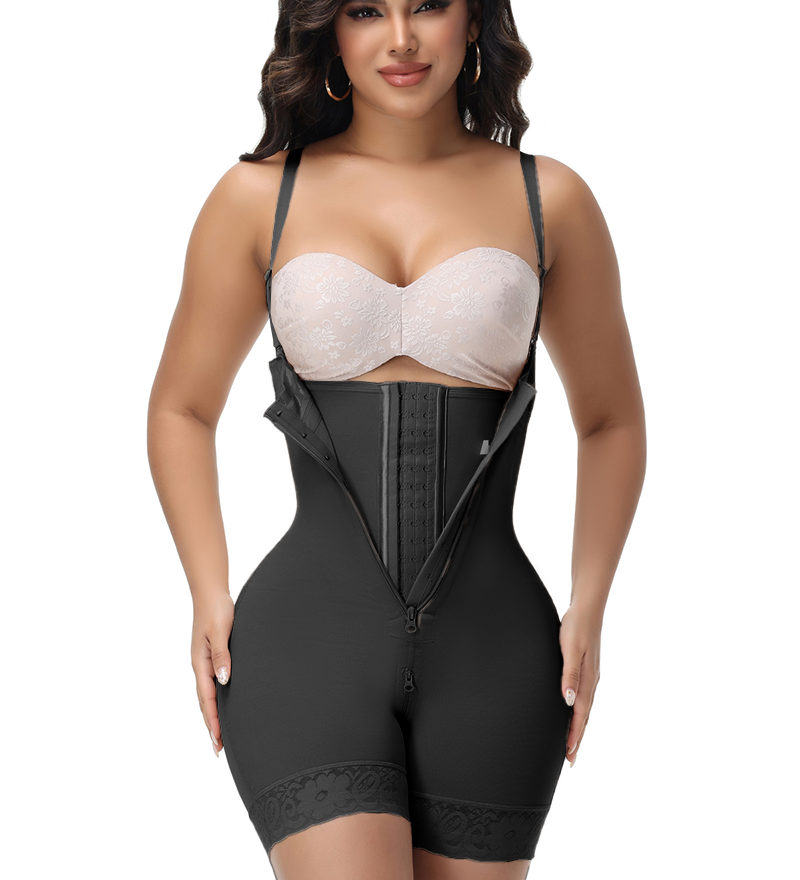 Sorelyne® Girdles Zipper Crotch Detachable Straps Shaping Shorts
