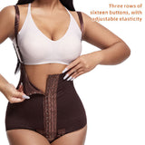 Women's Tummy Control Adjustable Buckle Front Open Bust Shapewear