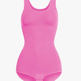 Women's Seamless Round Neck Tummy Control Briefs Bodysuit