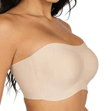 Strapless Non-slip Wireless Bra Padded Push Up Bra