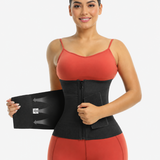 Double Compression Zipper Waist Trainer Corset Girdle