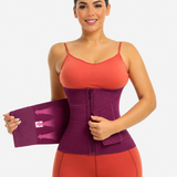 Double Compression Zipper Waist Trainer Corset Girdle
