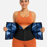 Women's Workout Sweat Waist Trainer Weight Loss Tummy Wrap Sports Belt With Buckle