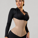 Girdles Colombianas Boned Corset Waist Trainer With Elastic Band