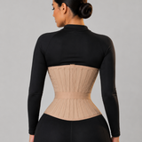 Girdles Colombianas Boned Corset Waist Trainer With Elastic Band