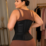 Girdles Colombianas Boned Corset Waist Trainer With Elastic Band
