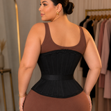 Girdles Colombianas Boned Corset Waist Trainer With Elastic Band