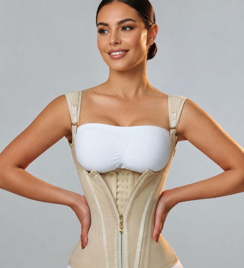 Waist Trainer for Women Body Shaper Corset Vest Tank Top with Steel Bones
