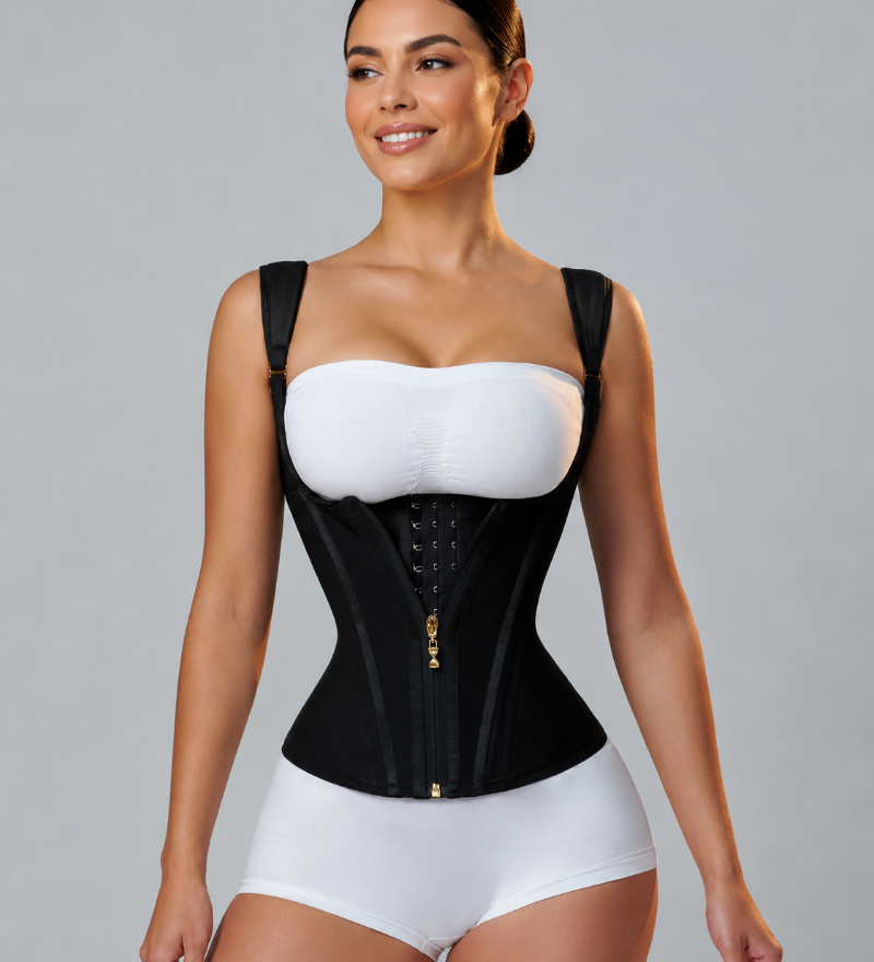 Waist Trainer for Women Body Shaper Corset Vest Tank Top with Steel Bones