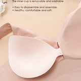 Women's Food Grade-Silicone Deep Cup Seamless Full Coverage Comfort Bras