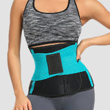 Working Out Sweat Waist Trainer Tummy Control Back Support Wrap Belt Corset