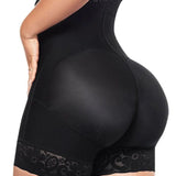 Sorelyne® High Waist Butt Lift Shaper Zipper Short With Lace Trim