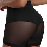 Seamless Mesh Breathable Shapewear Shorts Tummy Control Hip-Lift Corset Shaping Pants