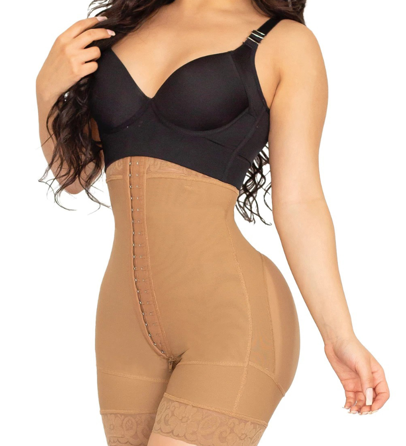 Sorelyne® High Rise Butt Enhancing Body Shaper Shorts with Hook and Eye