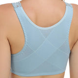 Breathable Lace Front Closure Wire-free Smooth Back Shaping Bra
