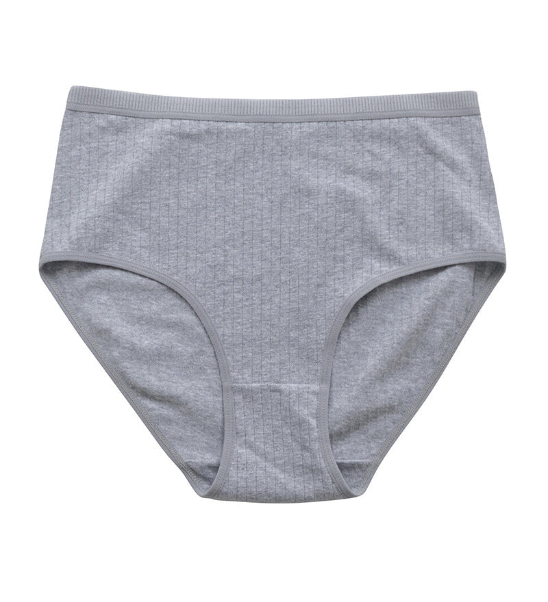 High Waist Pure Cotton Panties Tummy Control Breathable Underwear