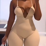 Sorelyne® Deep V Neck Low Back Built In Bra Shapewear Bodysuit