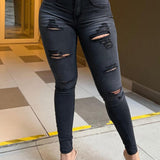 Sorelyne® Ripped Skinny Jeans Butt Lifter Legging Pants
