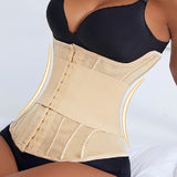 Women's Waist Trainer Tummy Control Mesh Breathable Sports Corset With Removable Belt