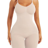Seamless Light Support Tummy Control Thigh Slimmer Bodysuit Shapewear