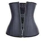 29 Steel Bone Hook And Zip Waist Trainer Tummy Control Cincher Corset
