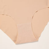 Women's Seamless Ice Silk Breathable Comfortable Triangle Mid-waist Panties