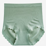 Women's High Waisted Antibacterial Crotch Briefs Stretch Full Coverage Panties