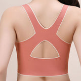 Wireless Front Cross Side Buckles Bra Hunchback Correction Shockproof Yoga Underwear