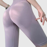 Yoga Shorts High Waist Seamless Hip Lift Shorts