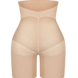 Women's Seamless Mesh High Waist Shapewear Shorts Thigh Slimmer Underwear