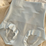 Ice Silk Seamless Tightening Waist Panties Hip Lift Breathable Shaping Briefs