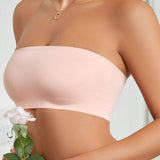 Wireless Strapless Bandeau Bra Seamless Stretch Non Padded Push Up Bralette