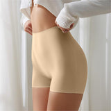 Solid Elastic Seamless Non-Slip Boyshorts Underwear