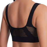 Women's Hollow Out Anti-Sagging High Support Sports Bra Breathable Yoga Top Bras
