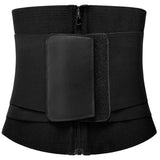 Double Compression Zipper Waist Trainer Corset Girdle