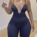 Sorelyne® Deep V Neck Low Back Built In Bra Shapewear Bodysuit