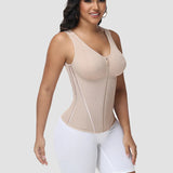 Sorelyne® Corset Vest with Padded Bra Front Zipper Waist Trainer