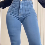 Sorelyne® High Waist Tummy Control Jeans for Curvy Women