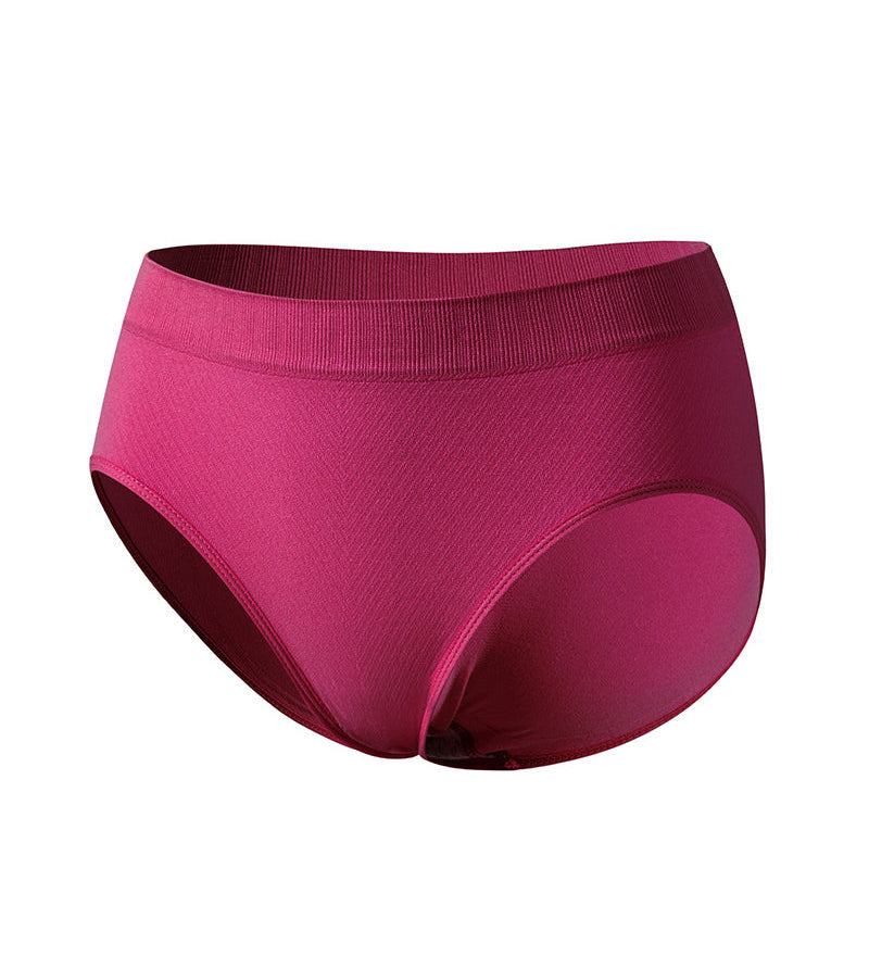Women’s Solid Hip-Lifting Pure Cotton Slimming Briefs Seamless Low Waist Underwear