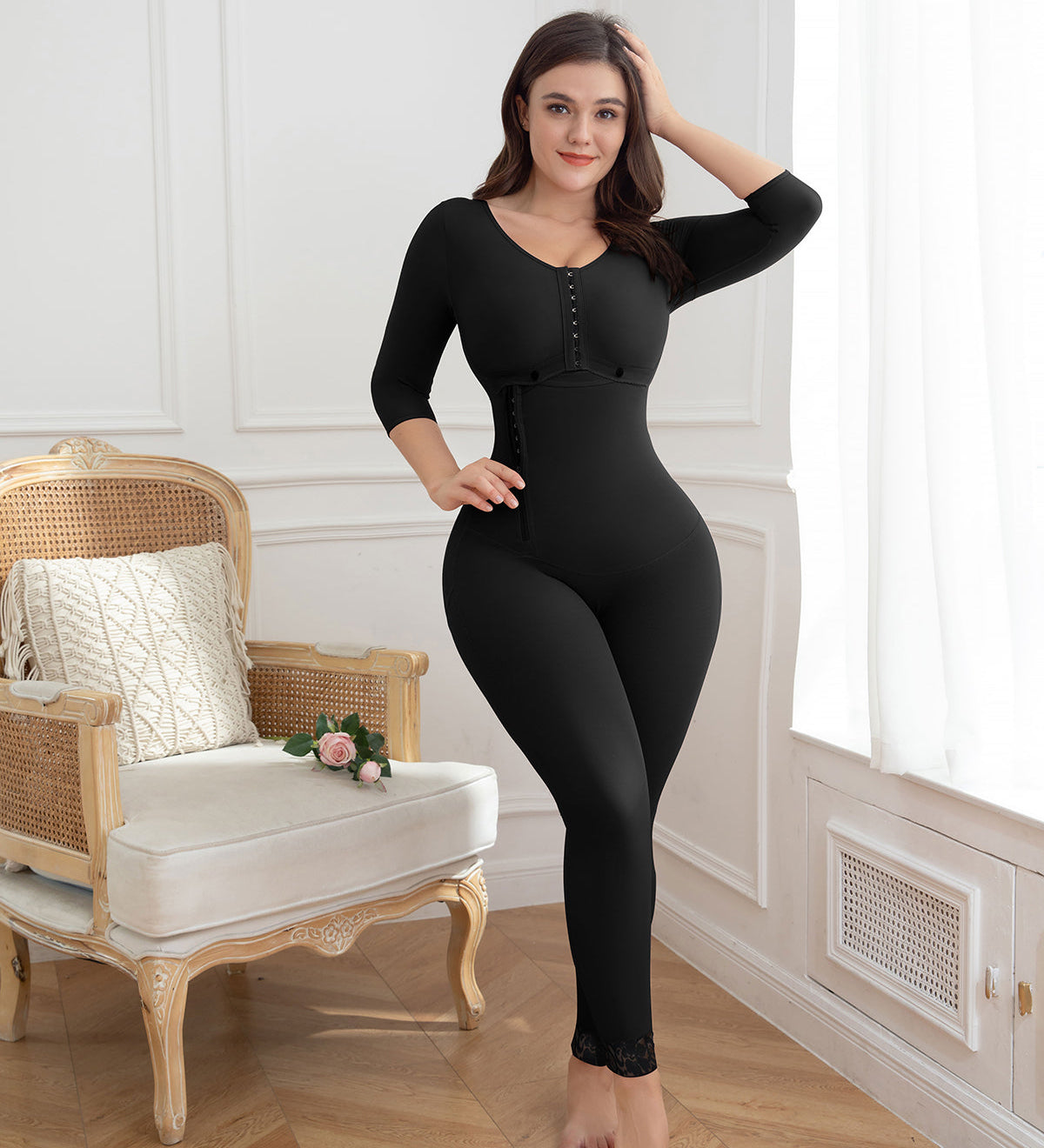 Sorelyne® Womens Tummy Control Full Body Shaper with Sleeves and trousers Firm Control