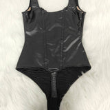 Sorelyne® Shapewear Leather Lace Balconette Thong Sculpting Bodysuit