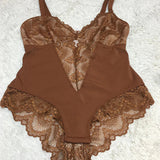Sculpting One Piece Lace Shapewear Bodysuits