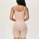 Body Shaper Ribbed Seamless Tummy Control Mid Thigh Bodysuits