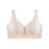 Smooth No Underwire V Neck Bra Seamless Full Coverage Comfort Push Up Bra